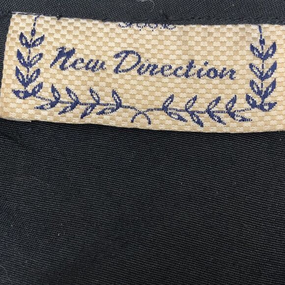 New Directions Jacket Womens L  Fringe Unique Peasant Bohemian Lined Button - Picture 7 of 12